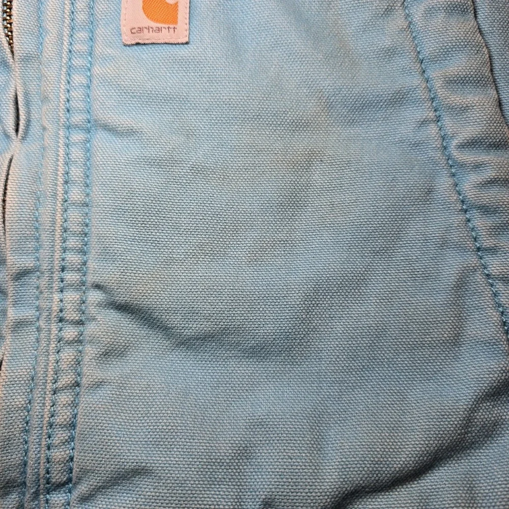 Carhartt Kids S 7/8 Sherpa Lined Sierra Jacket Blue Jul‎ 2020 CP9564 Distressed